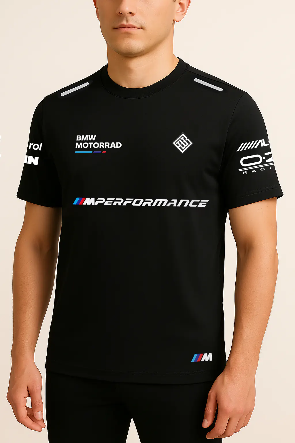 boldwings x BMW t-shirt black front image